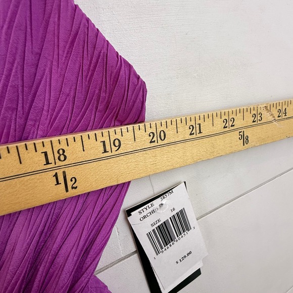 NEW TAYLOR ORCHID Maxi Dress V-Neck Sleeveless WOMEN 16 GREECIAN RESORT VACATION - Picture 11 of 14